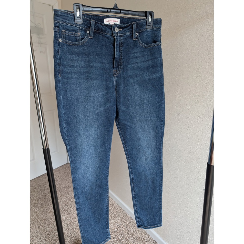 Lucky Brand Hayden Skinny Jeans Womens 12/31 R Dark Wash Mid Rise Denim